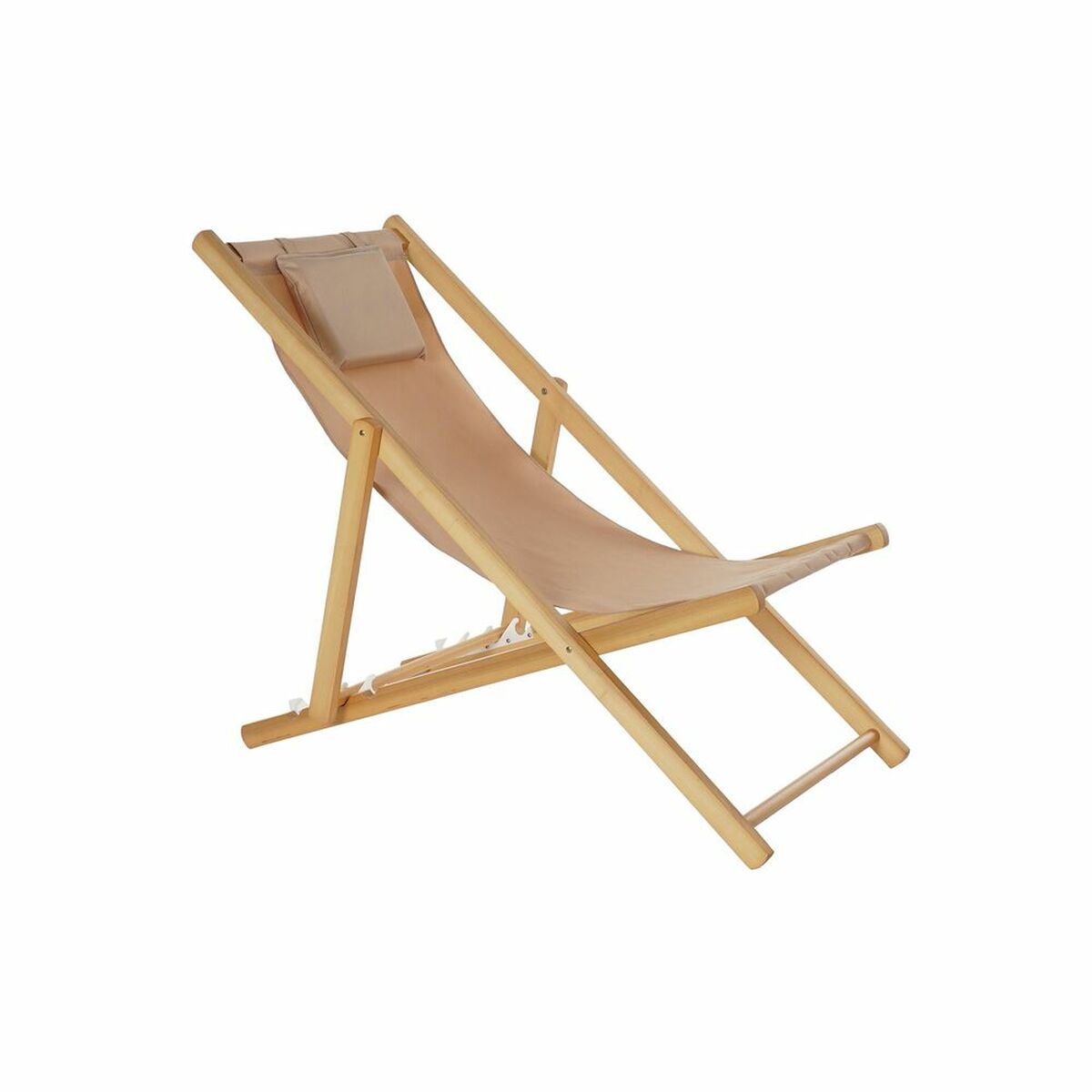 Sun-lounger DKD Home Decor Brown Natural Polyester MDF (57,5 x 113 x