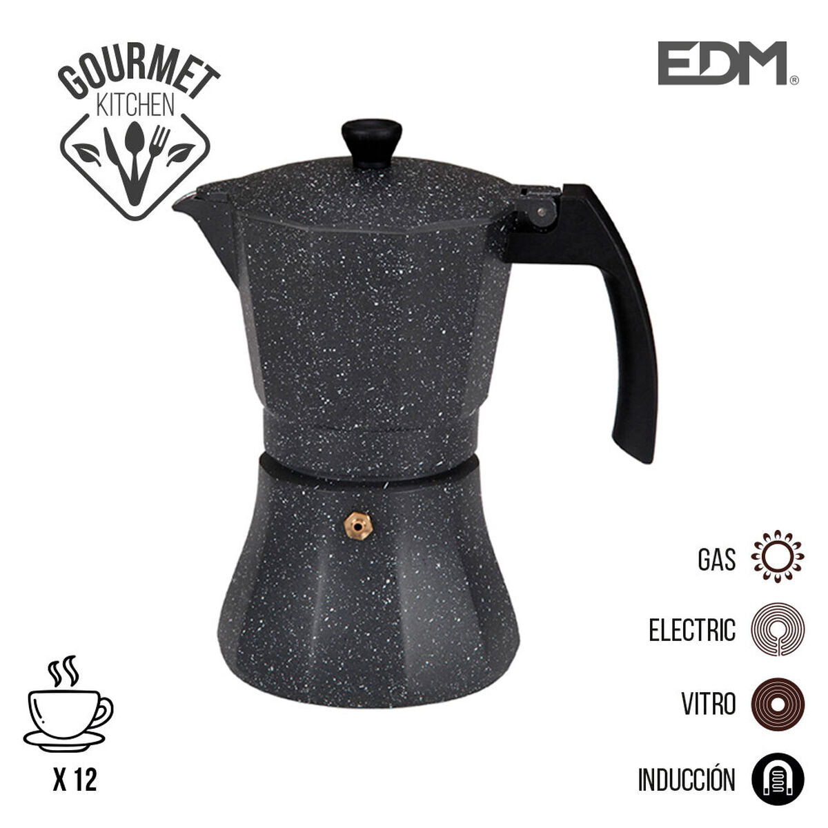 Coffee-maker EDM Black Aluminium (Coffee-maker)