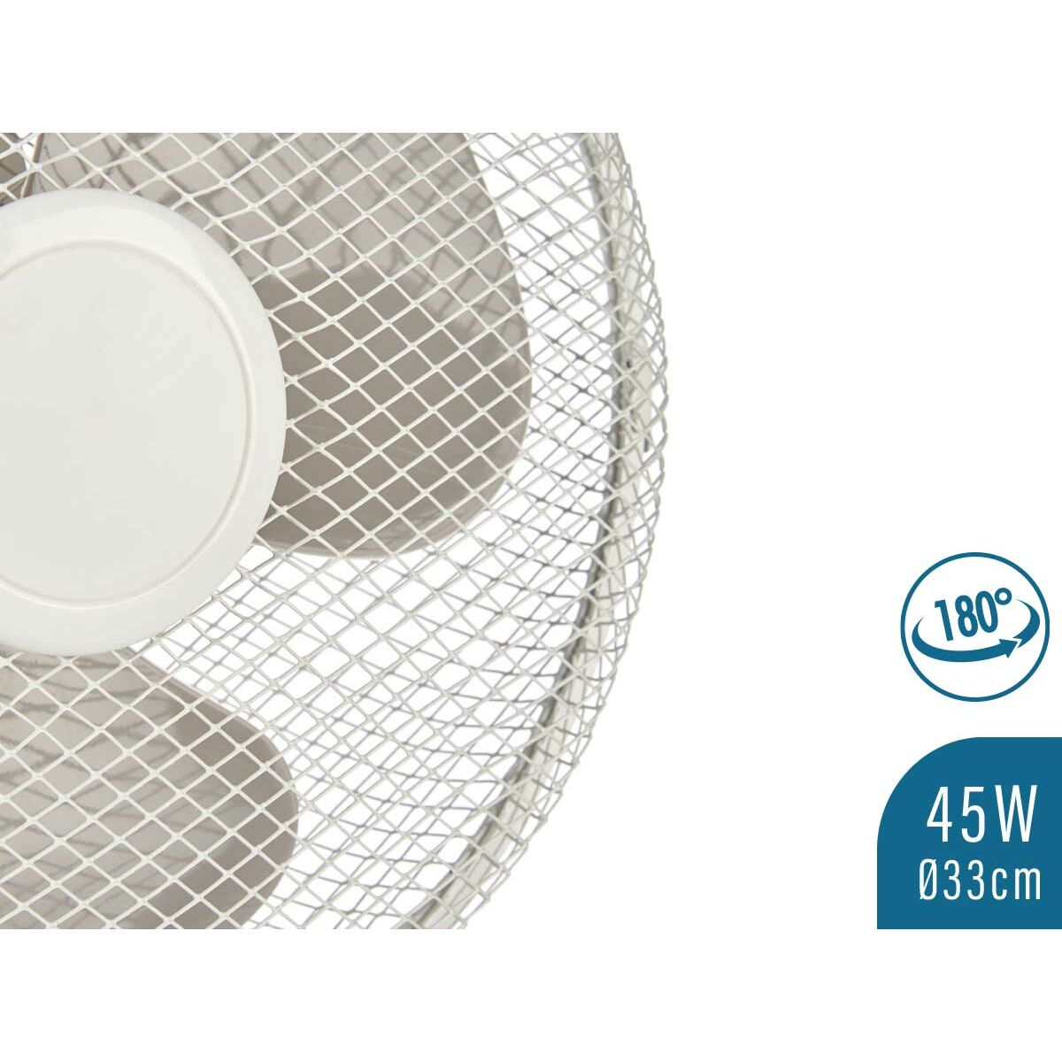 Table Fan 45 W White