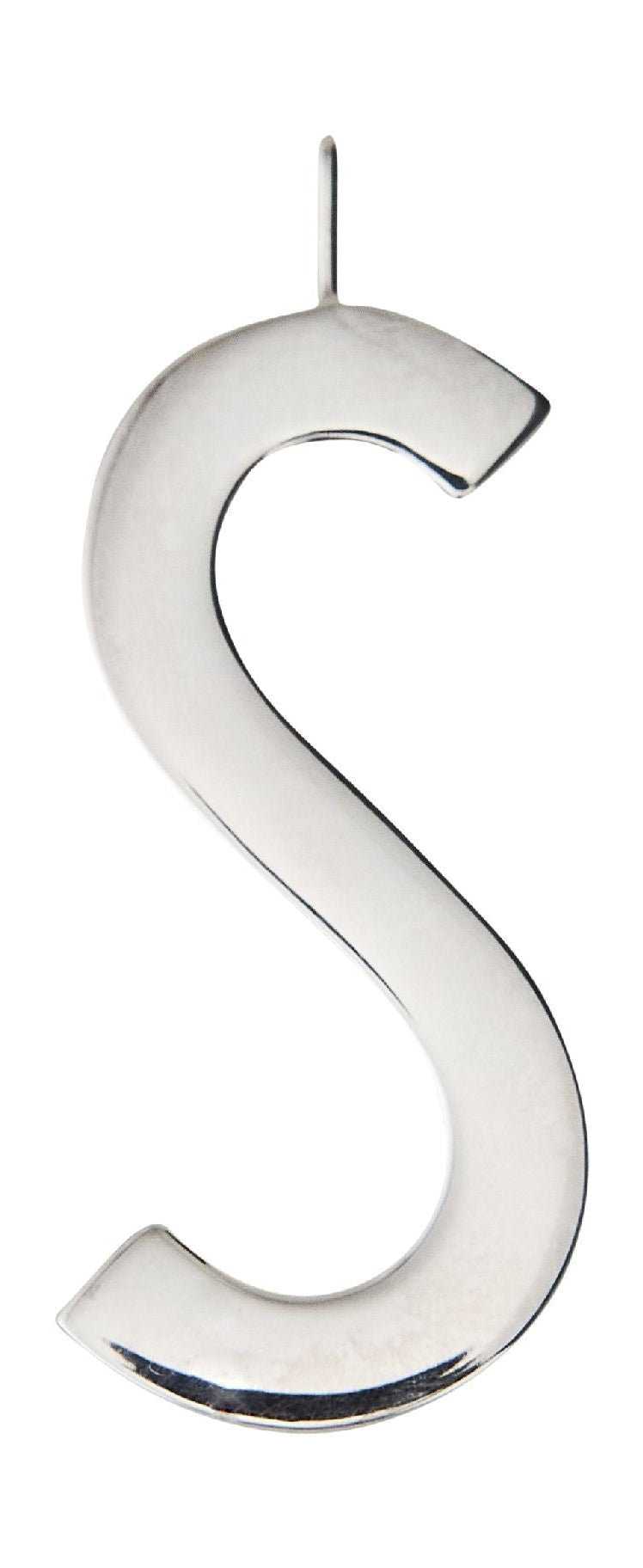 Design Letters Eases For Initial Necklace 30 Mm Silver, P