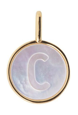 Design Letters Pearl Letter Charm, C