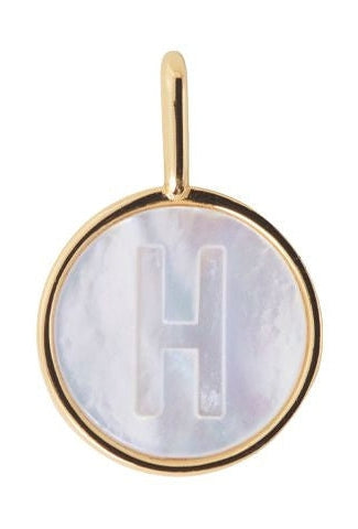 Design Letters Pearl Letter Charm, H