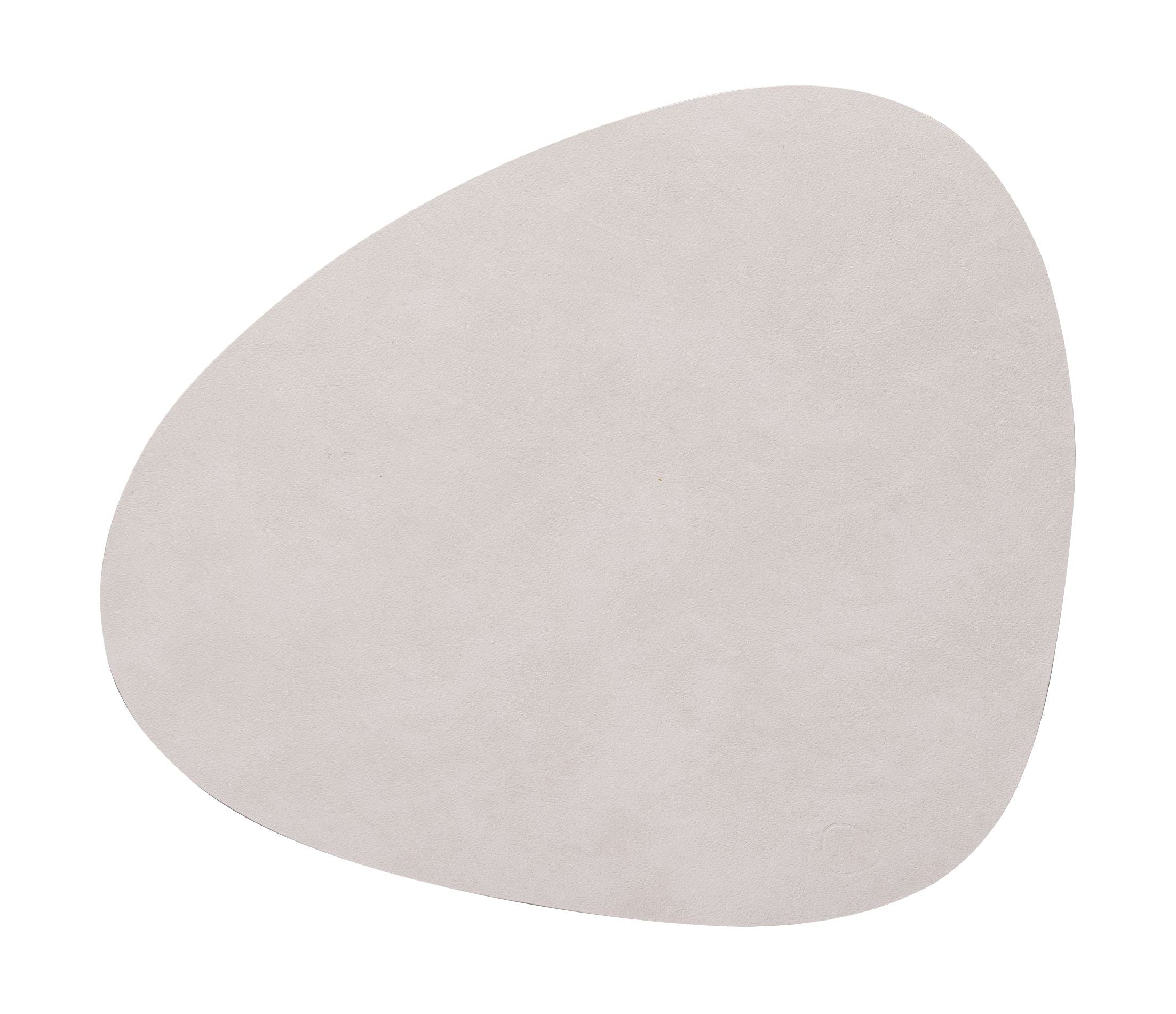 Lind Dna Table Mat Curve L, Oyster White