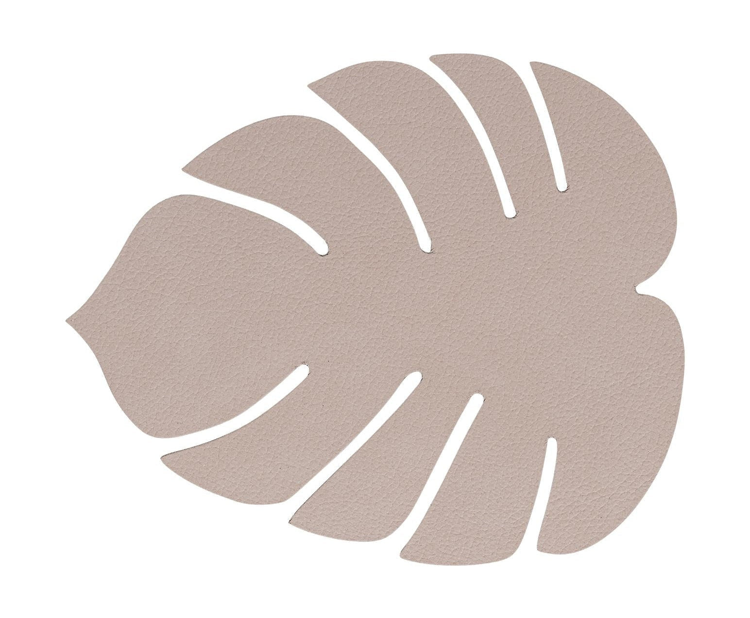 Lind Dna Glas Mat Monstera Leaf, Clay Brown