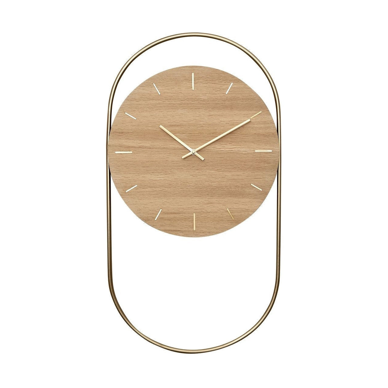 Andersen Furniture A Wall Clock, Oak/Brass