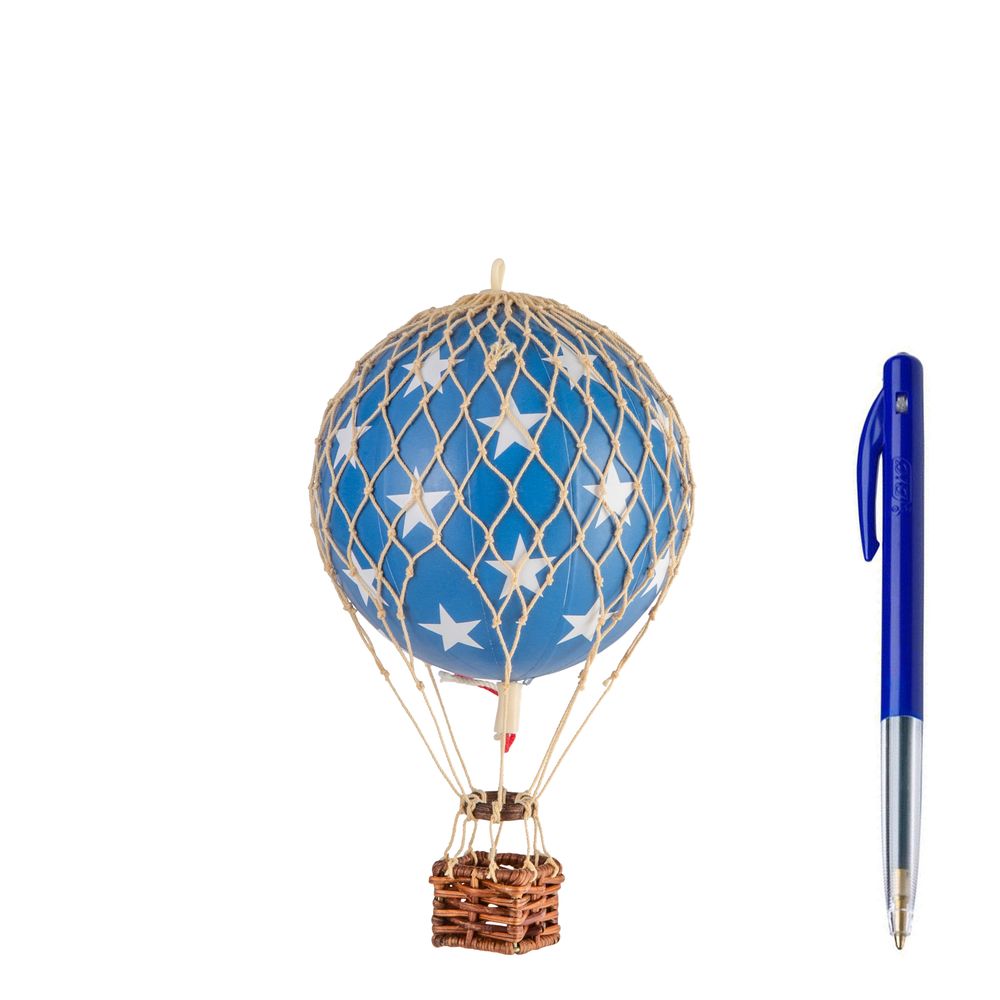 Authentic Models Floating The Skies Balloon Model, Blue Stars, ø 8.5 Cm