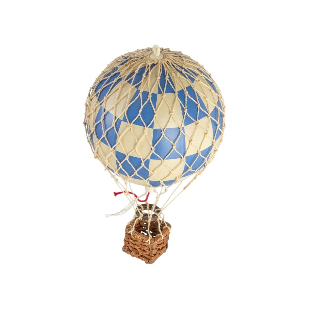 Authentic Models Floating The Skies Balloon Model, Check Blue, ø 8.5 Cm