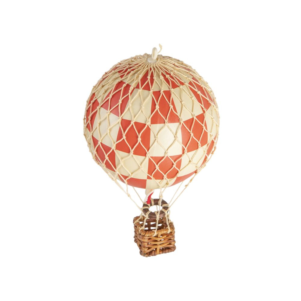 Authentic Models Floating The Skies Balloon Model, Check Red, ø 8.5 Cm