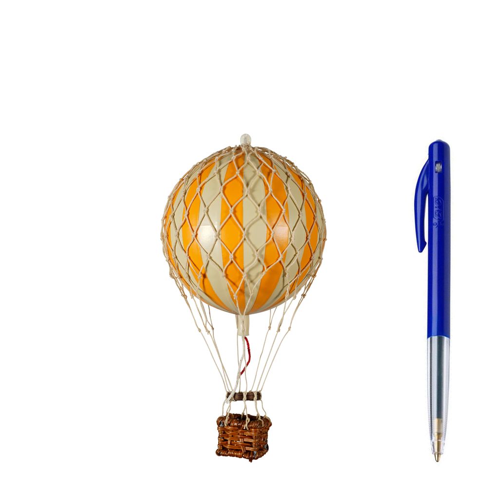 Authentic Models Floating The Skies Balloon Model, Orange/Ivory, ø 8.5 Cm