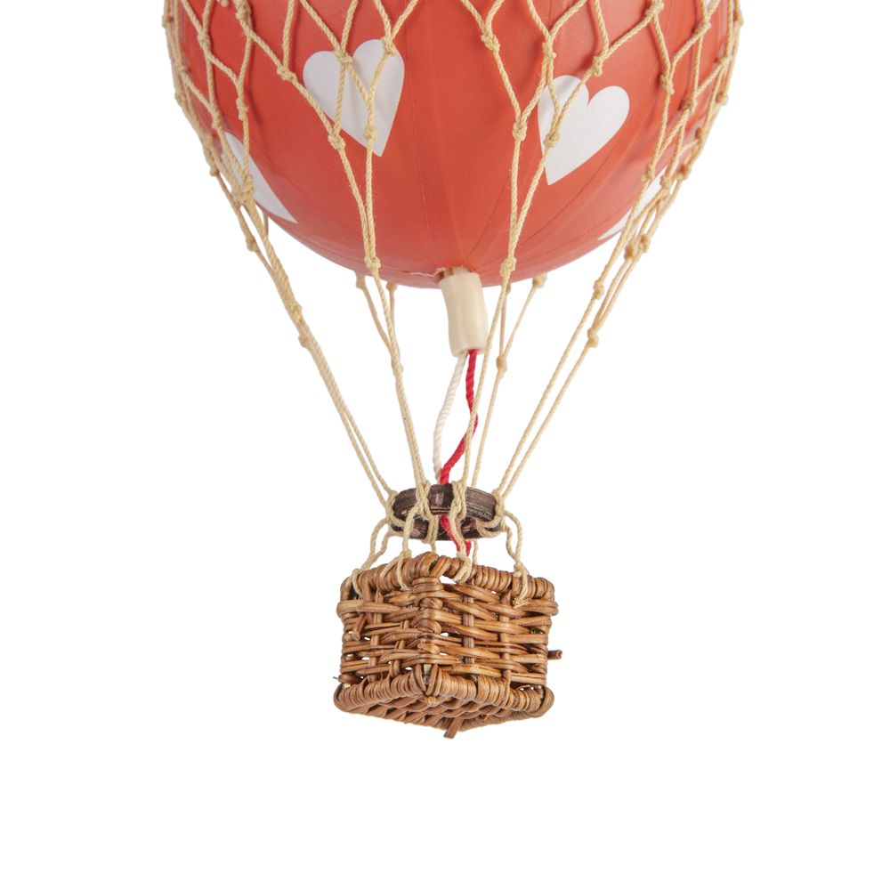 Authentic Models Floating The Skies Balloon Model, Red Hearts, ø 8.5 Cm