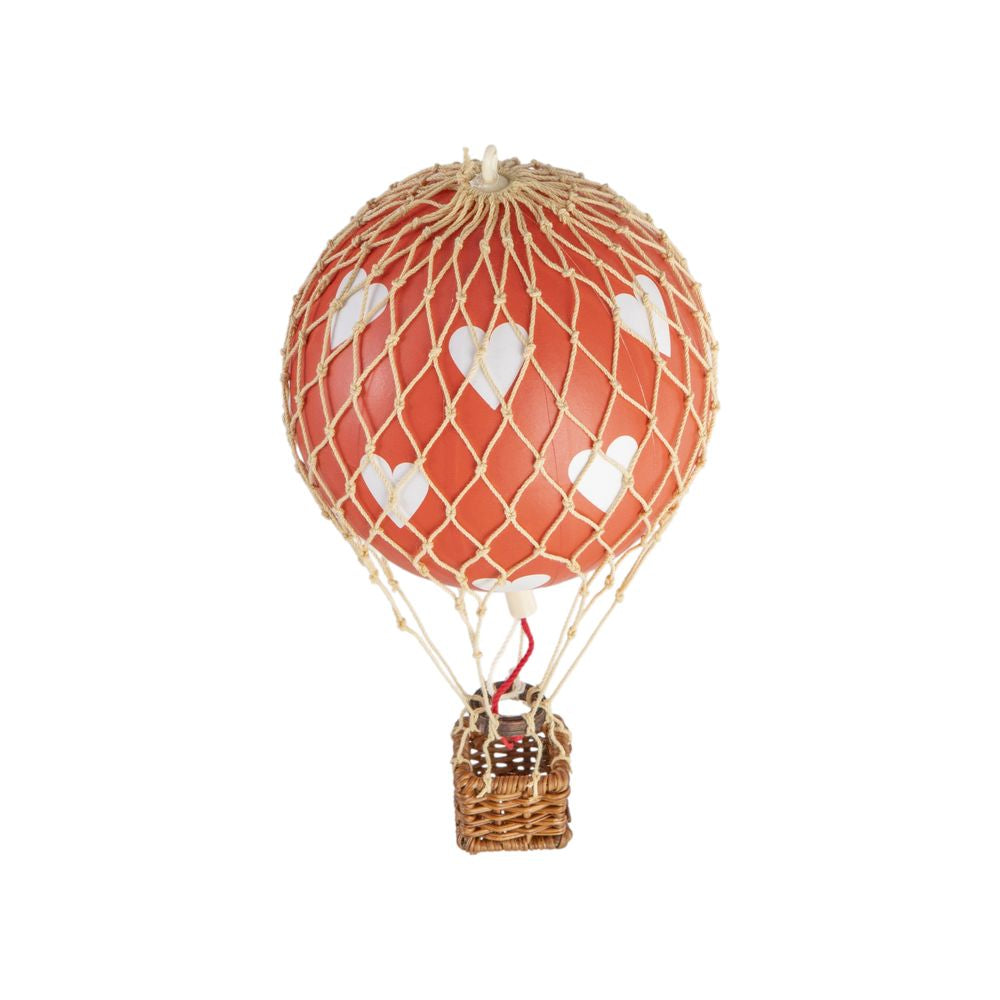 Authentic Models Floating The Skies Balloon Model, Red Hearts, ø 8.5 Cm