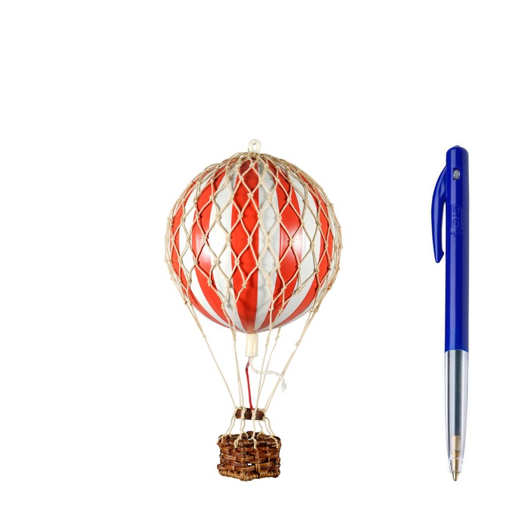 Authentic Models Floating The Skies Balloon Model, Red/White, ø 8.5 Cm