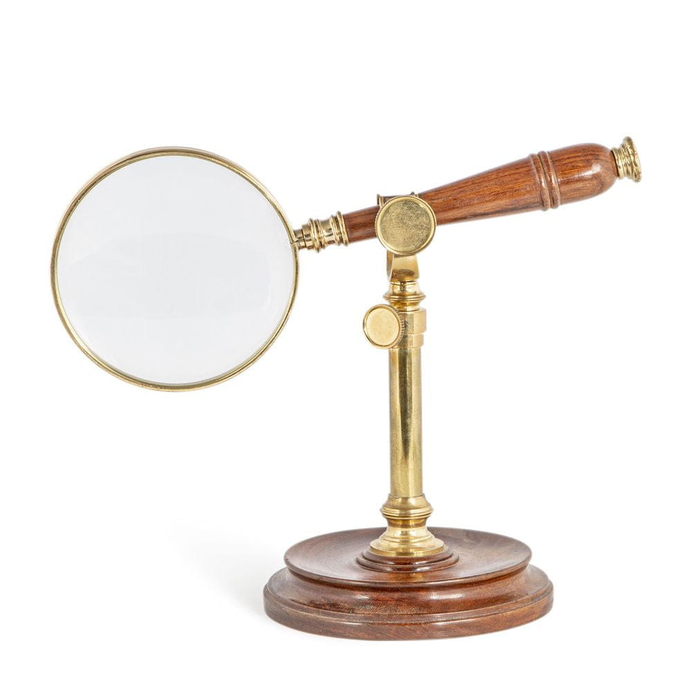 Authentic Models Magnifying Glass With Bronzed Stand