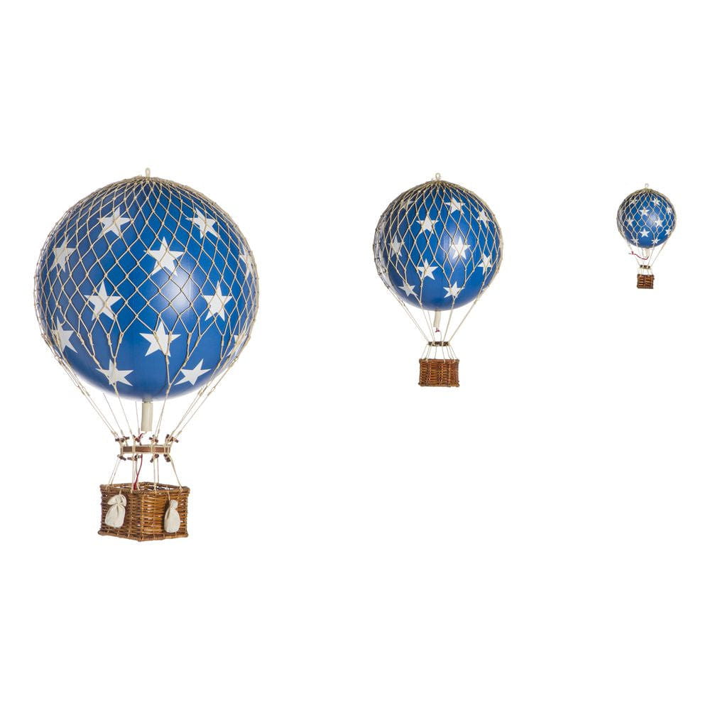 Authentic Models Travels Light Balloon Model, Blue Stars, ø 18 Cm