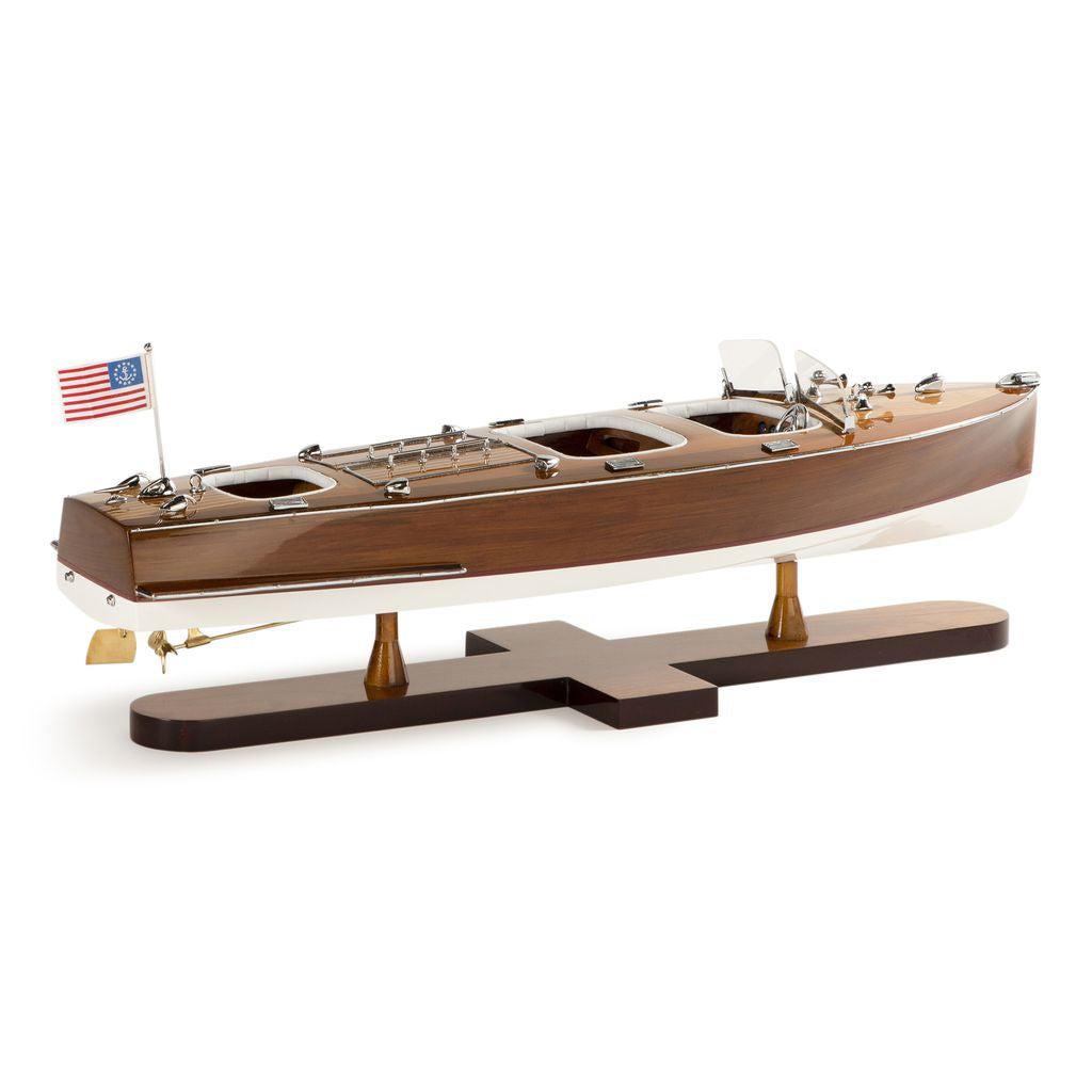 Authentic Models Triple Cockpit Boat Model