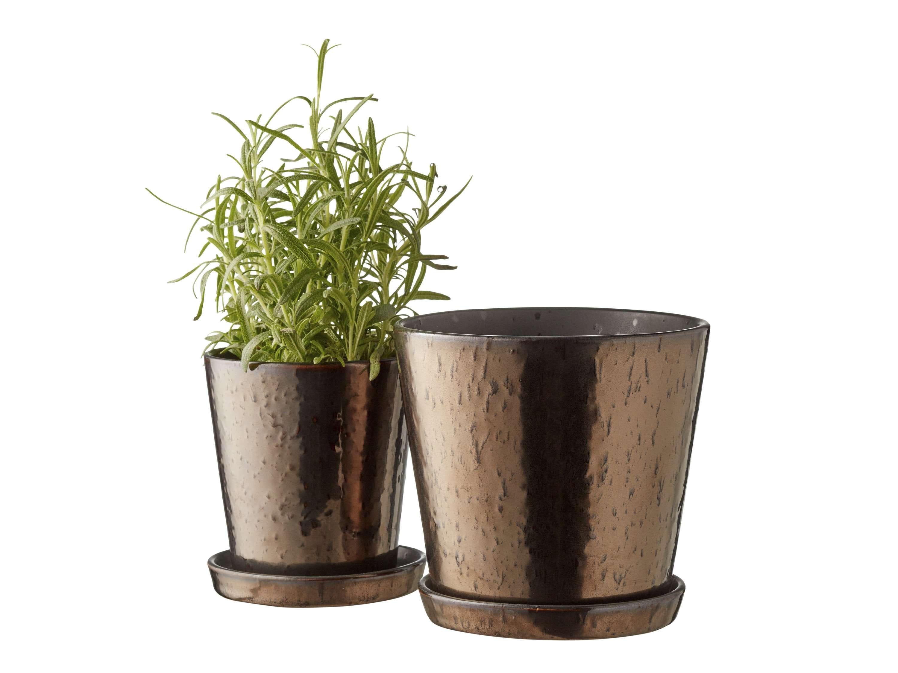 Bitz Planter Black/Bronze, ø10 Cm