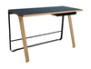 Bent Hansen Hemingway Desk With Drawer L 120 Cm, Matte Lacquered Oak/Smokey Blue Linoleum