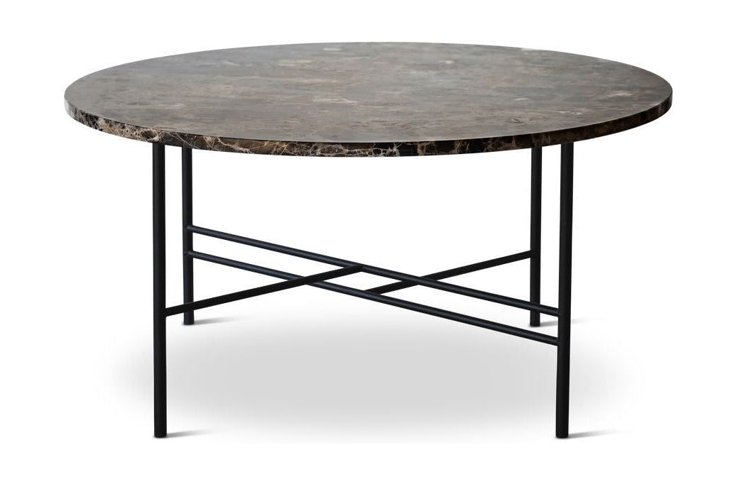 Bent Hansen Metro Coffee Table ø 80 Cm, Emperador Dark Brown Marble