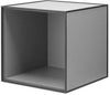 Audo Copenhagen Cadre 35 étagère sans porte, gris foncé