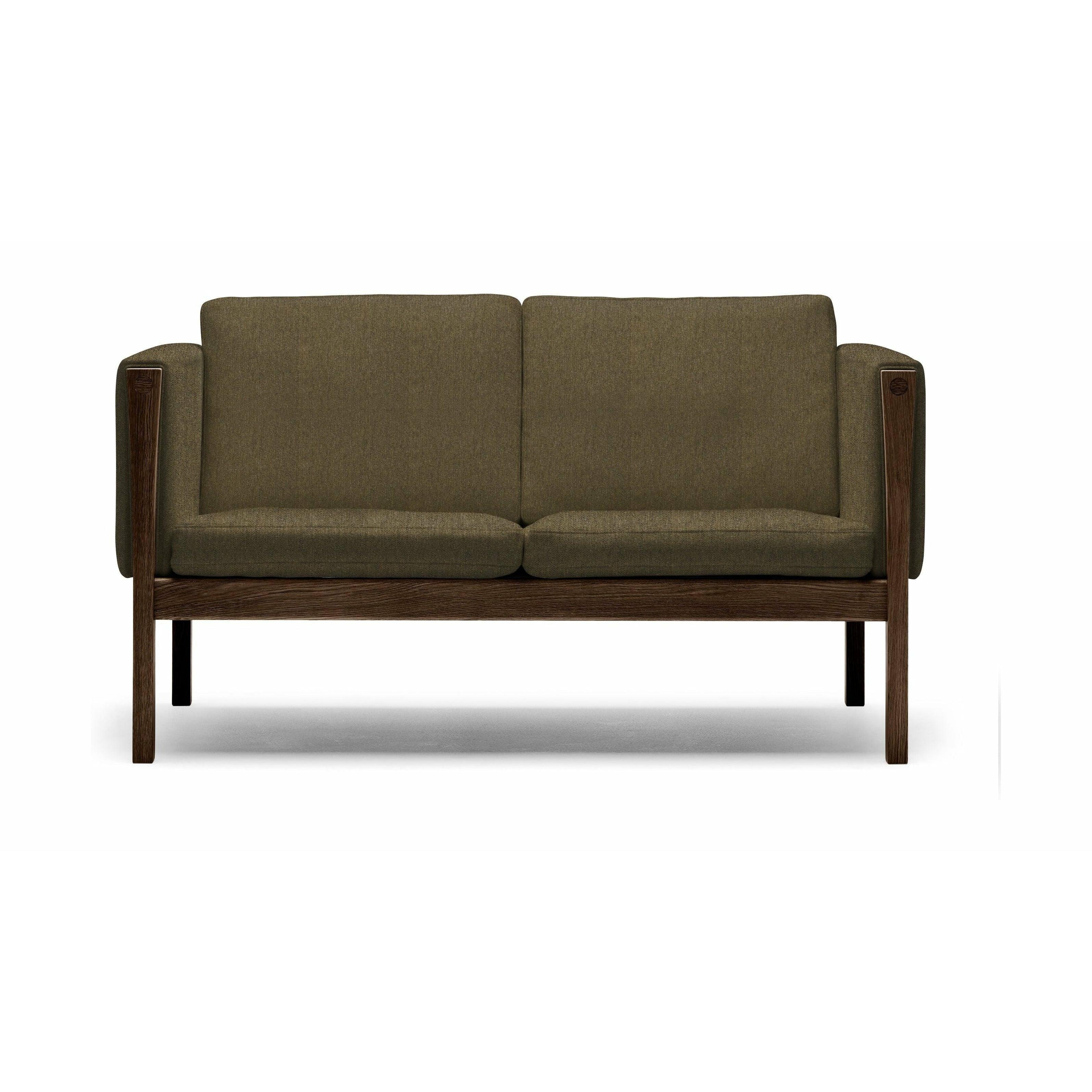 Carl Hansen Ch162 2 Seater Sofa Oak Smoke Colored Oil, Hallingdal 227