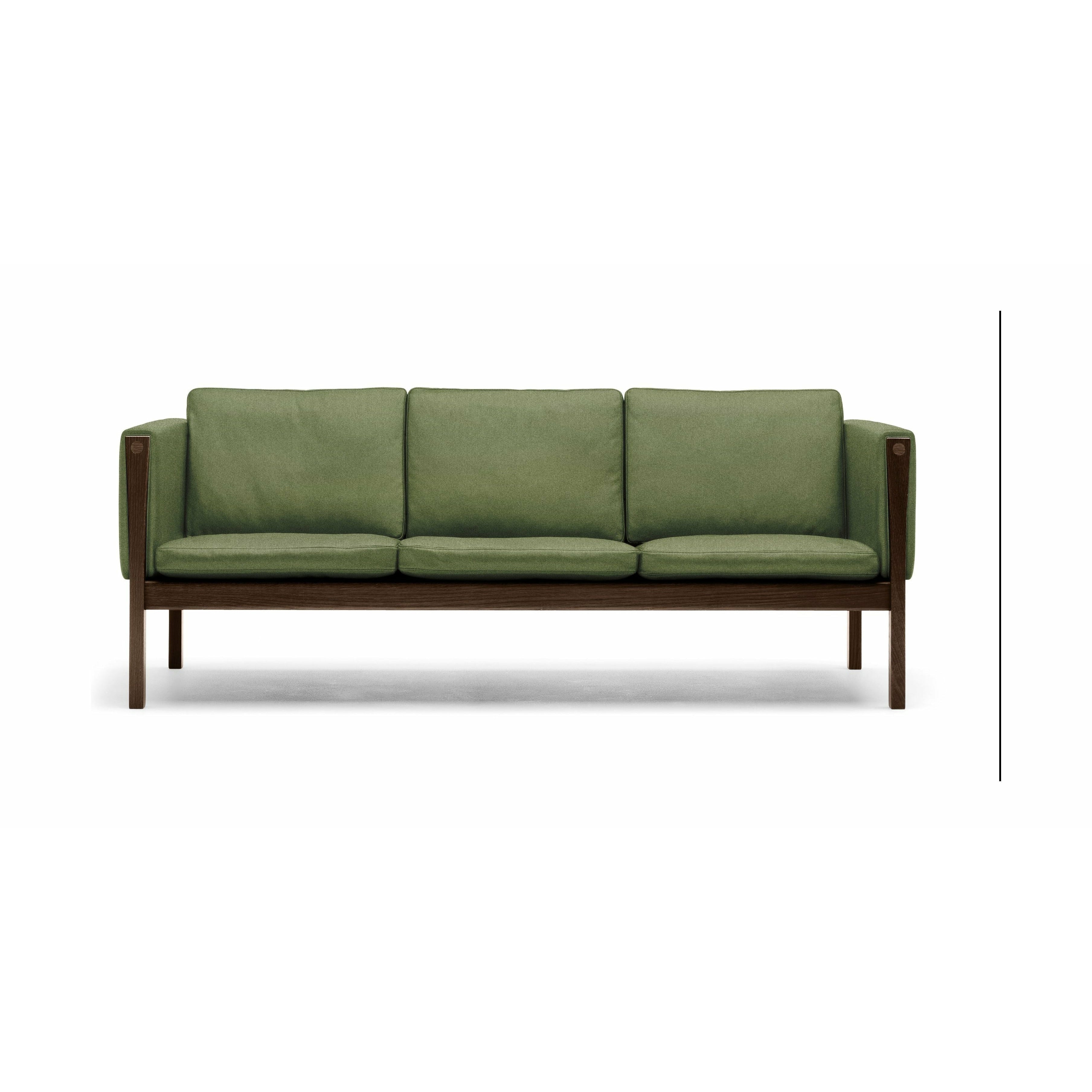 Carl Hansen Ch162 3 Seater Sofa Oak Smoke Oil, Canvas 974