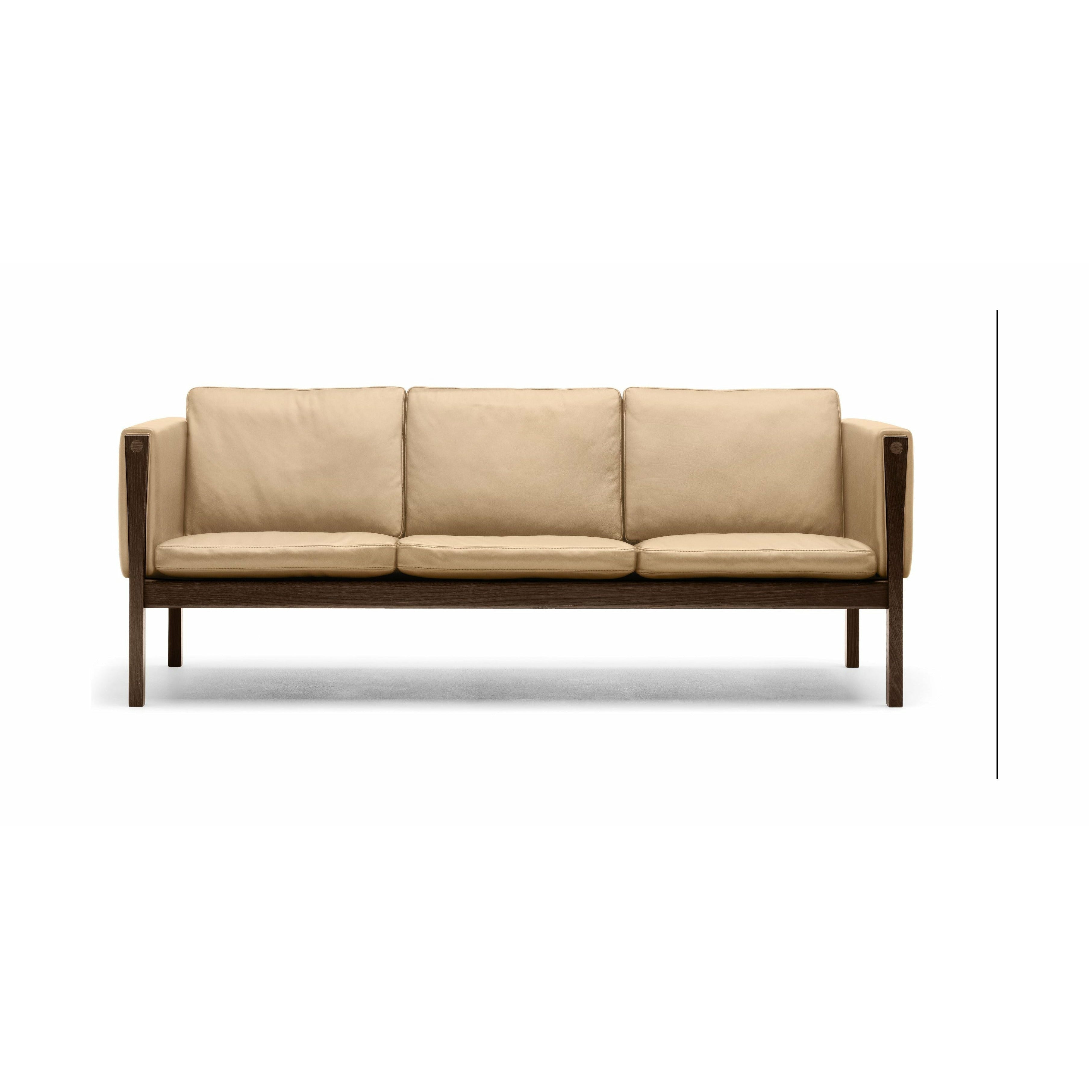 Carl Hansen Ch162 3 Seater Sofa Oak Smoke Colored Oil, Sif 90