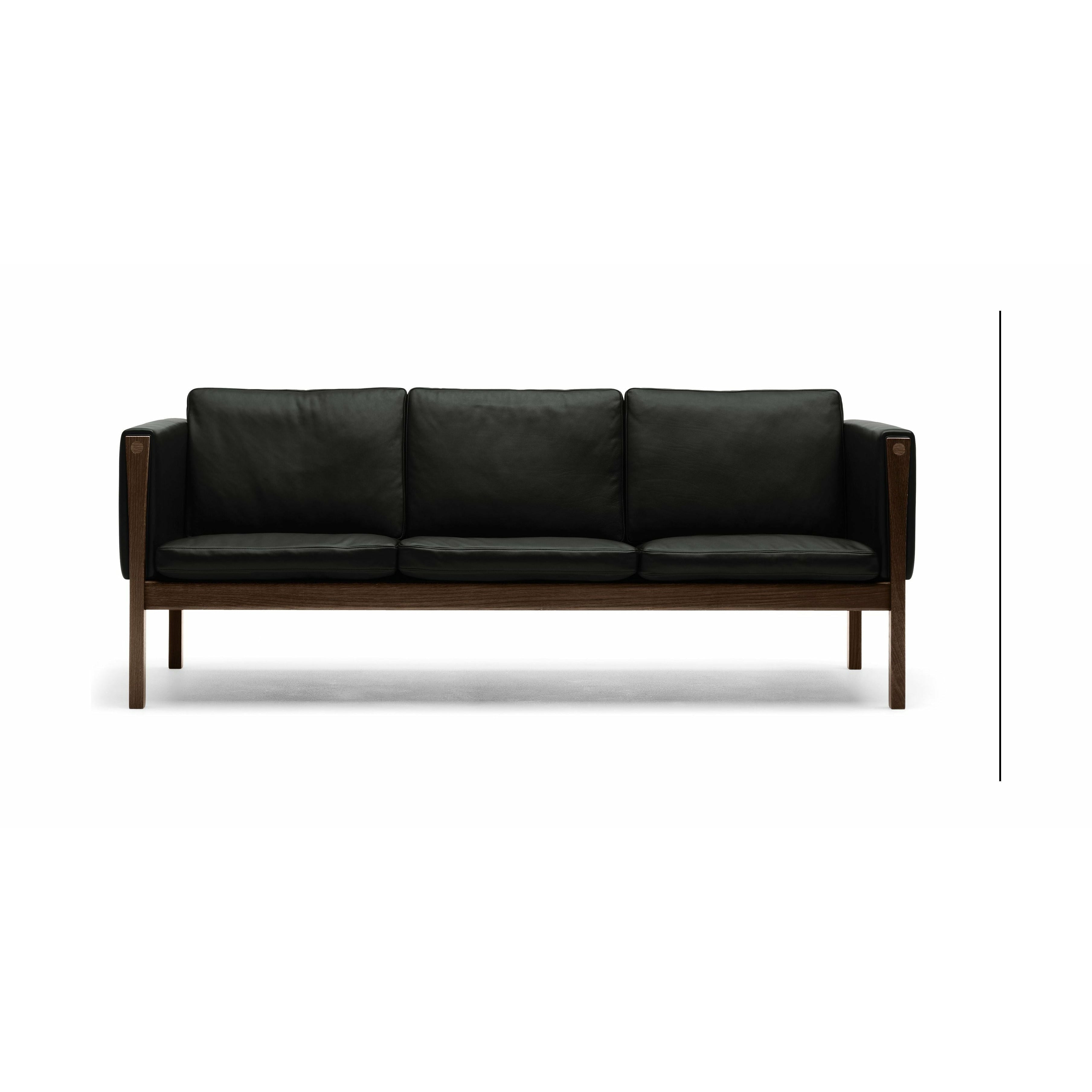 Carl Hansen Ch162 3 Seater Sofa Oak Smoke Colored Oil, Sif 98