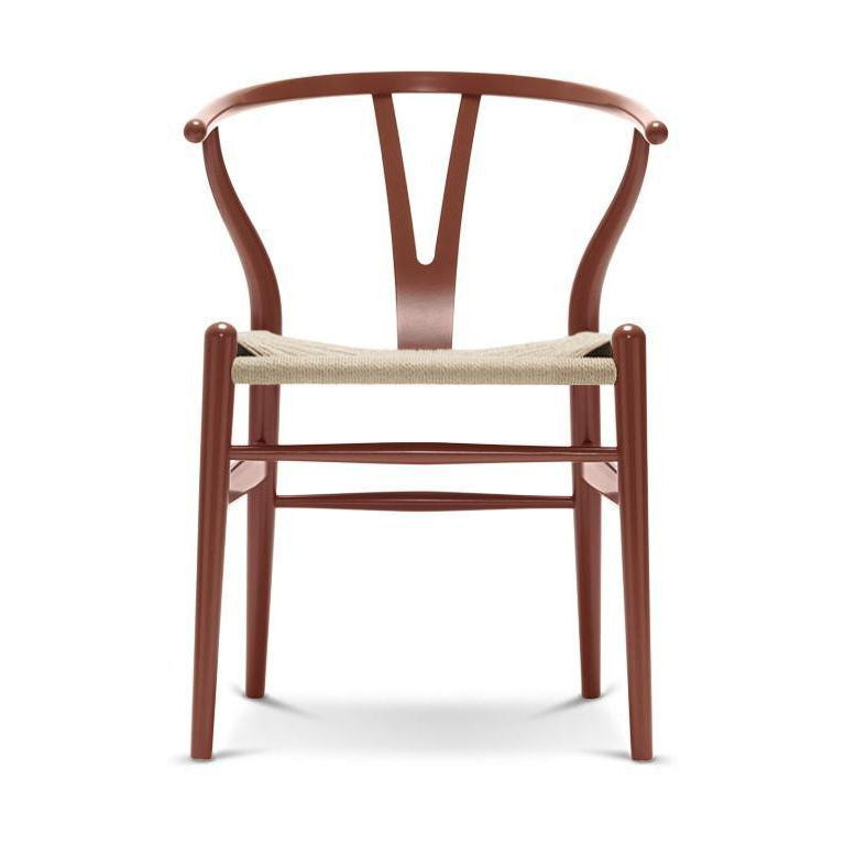 Carl Hansen Ch24 Y Chair Chair Natural Paper Cord, Beech/Red Brown