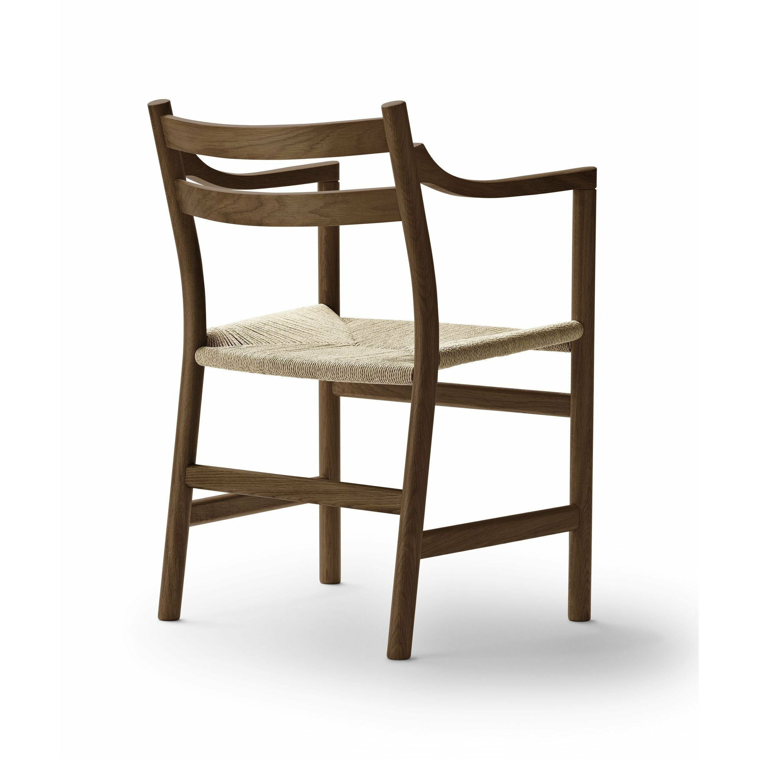 Carl Hansen Ch46 Chair Oak Smoke Colored Oil, Natural Cord