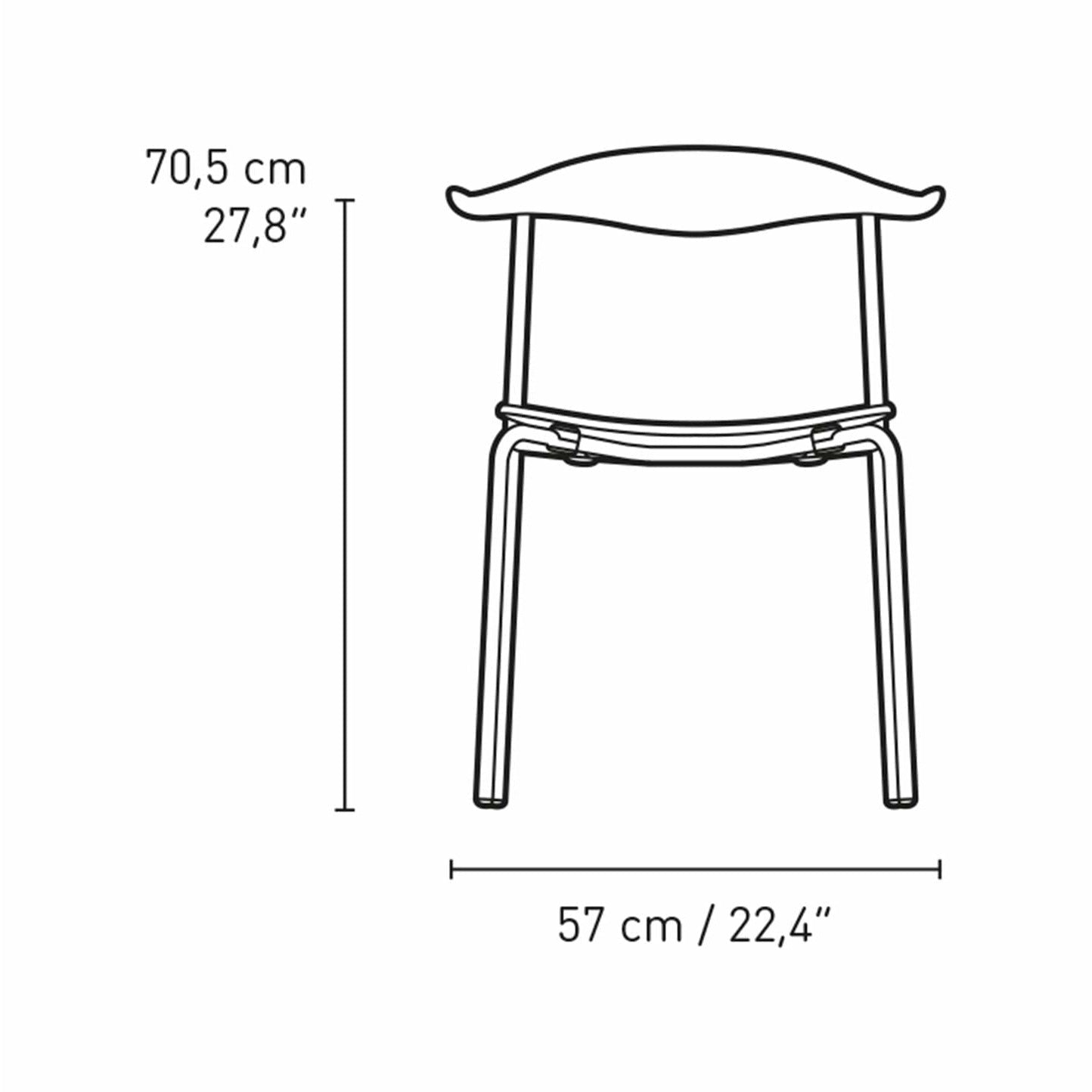 Carl Hansen Ch88 T Chair, Oak Smoke Oil/Stainless Steel