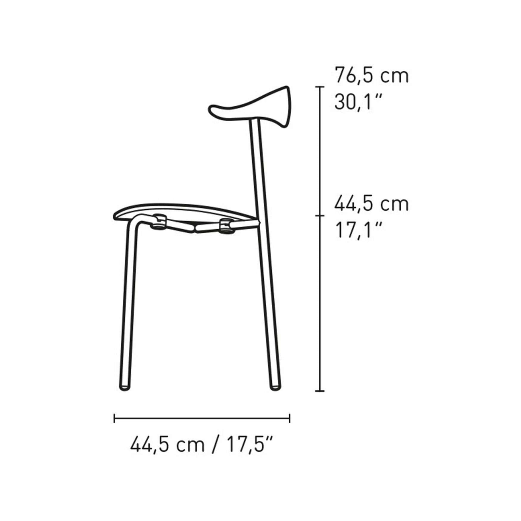 Carl Hansen Ch88 T Chair, Oak Smoke Oil/Stainless Steel