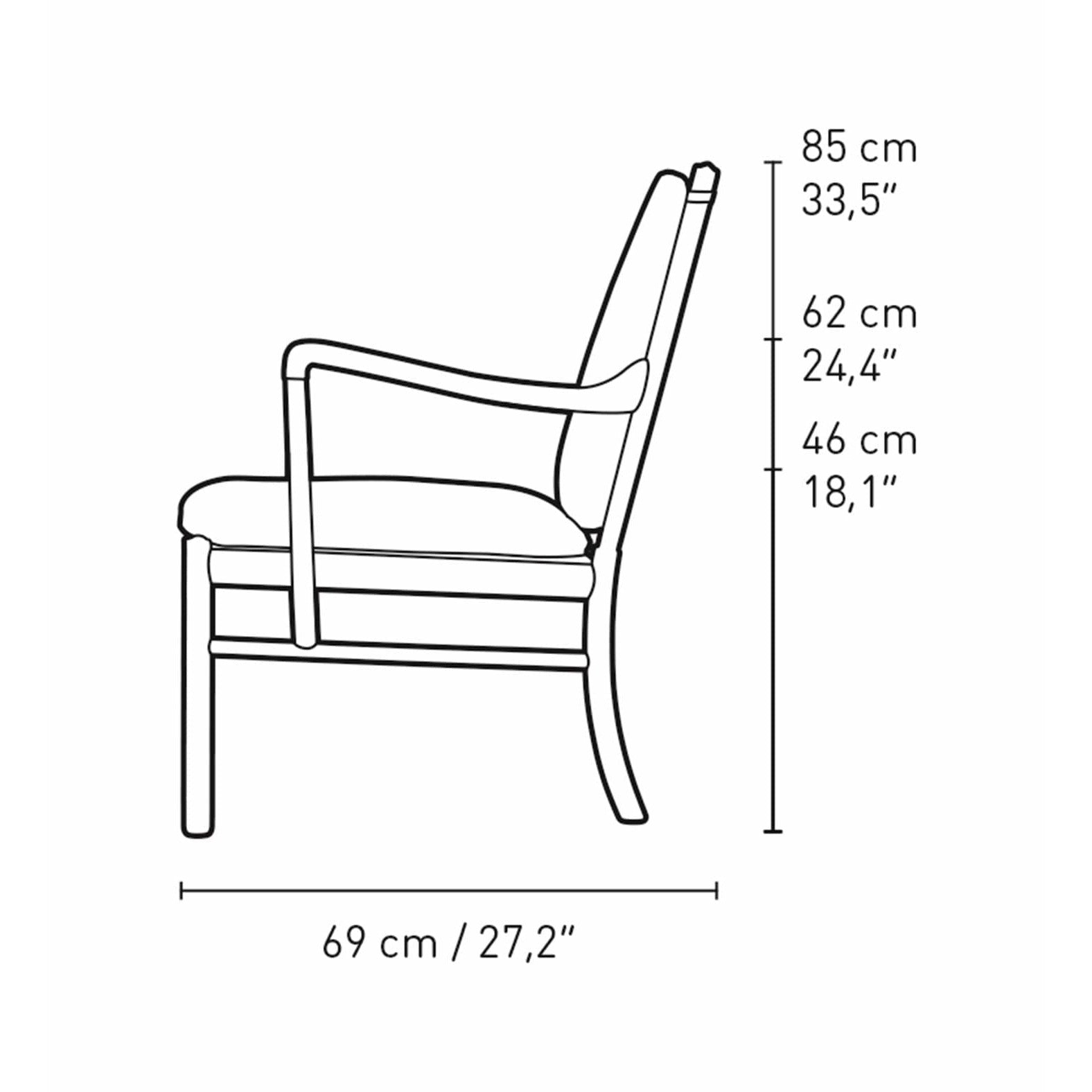 Carl Hansen Ow149 Colonial Chair Oak Smoke Colored Oil, Re Wool 0218