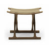 Carl Hansen Ow2000 Egyptian Stool, Oak Smoke Oiled/Natural Leather