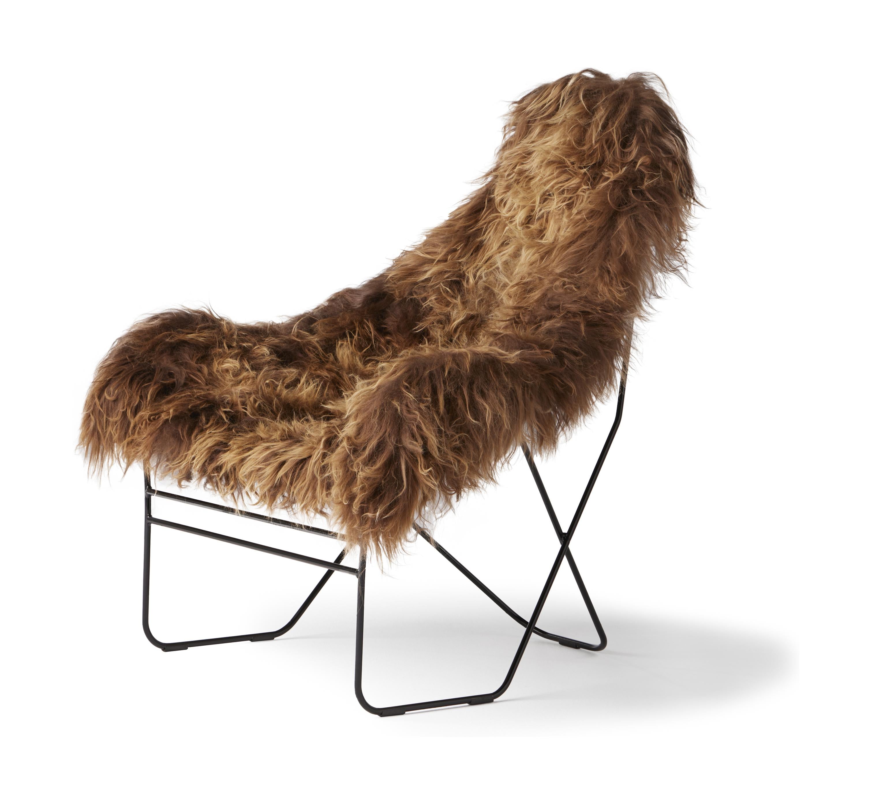 Cuero Valhalla Armchair, Black/Wild Brown