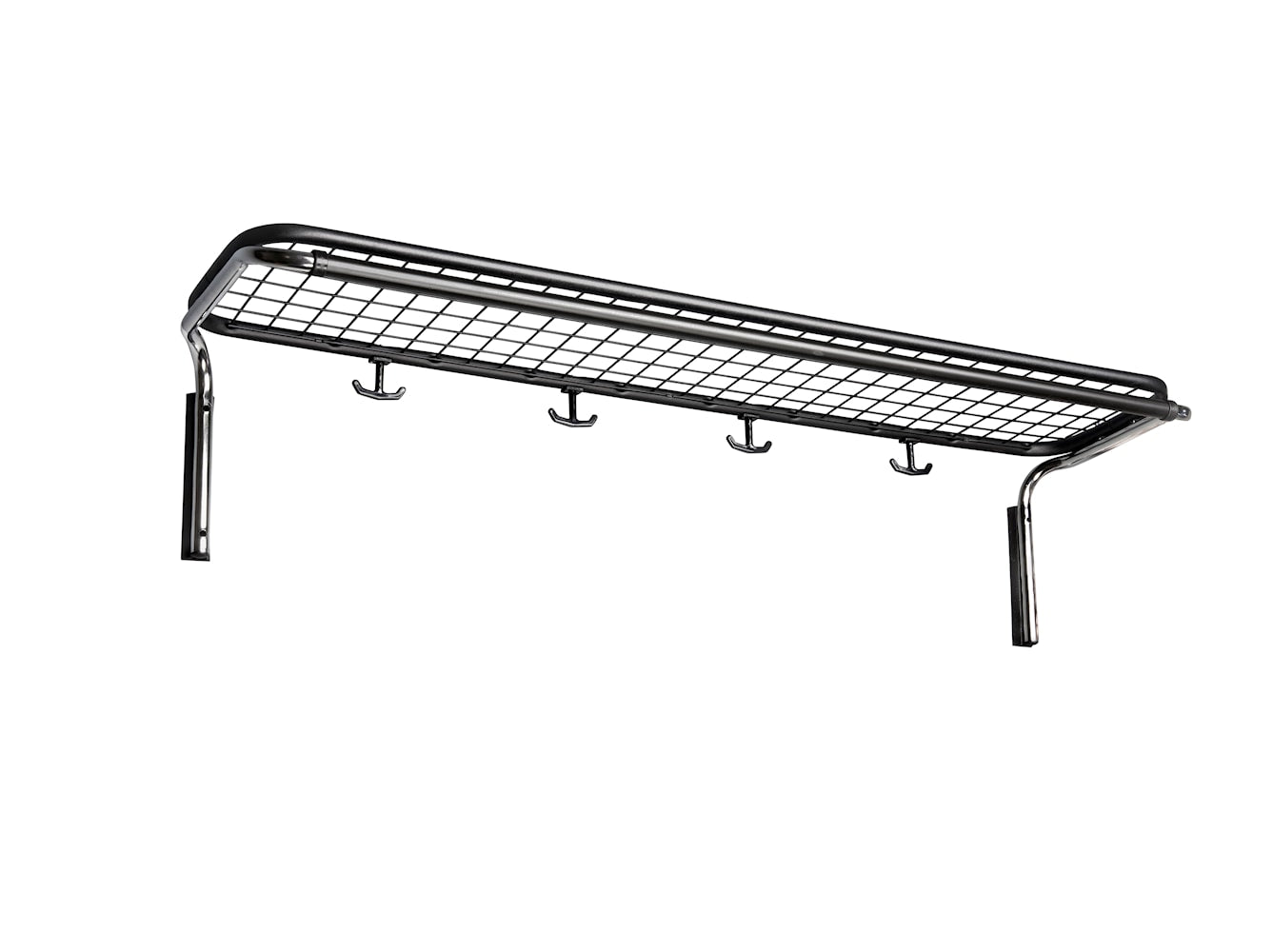 Essem Design Classic Parcel Shelf Single 100 Cm, Black/Chrome