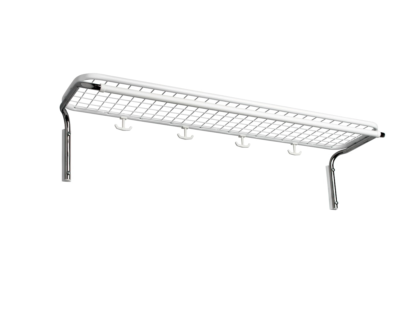 Essem Design Classic Parcel Shelf Single 100 Cm, White/Chrome