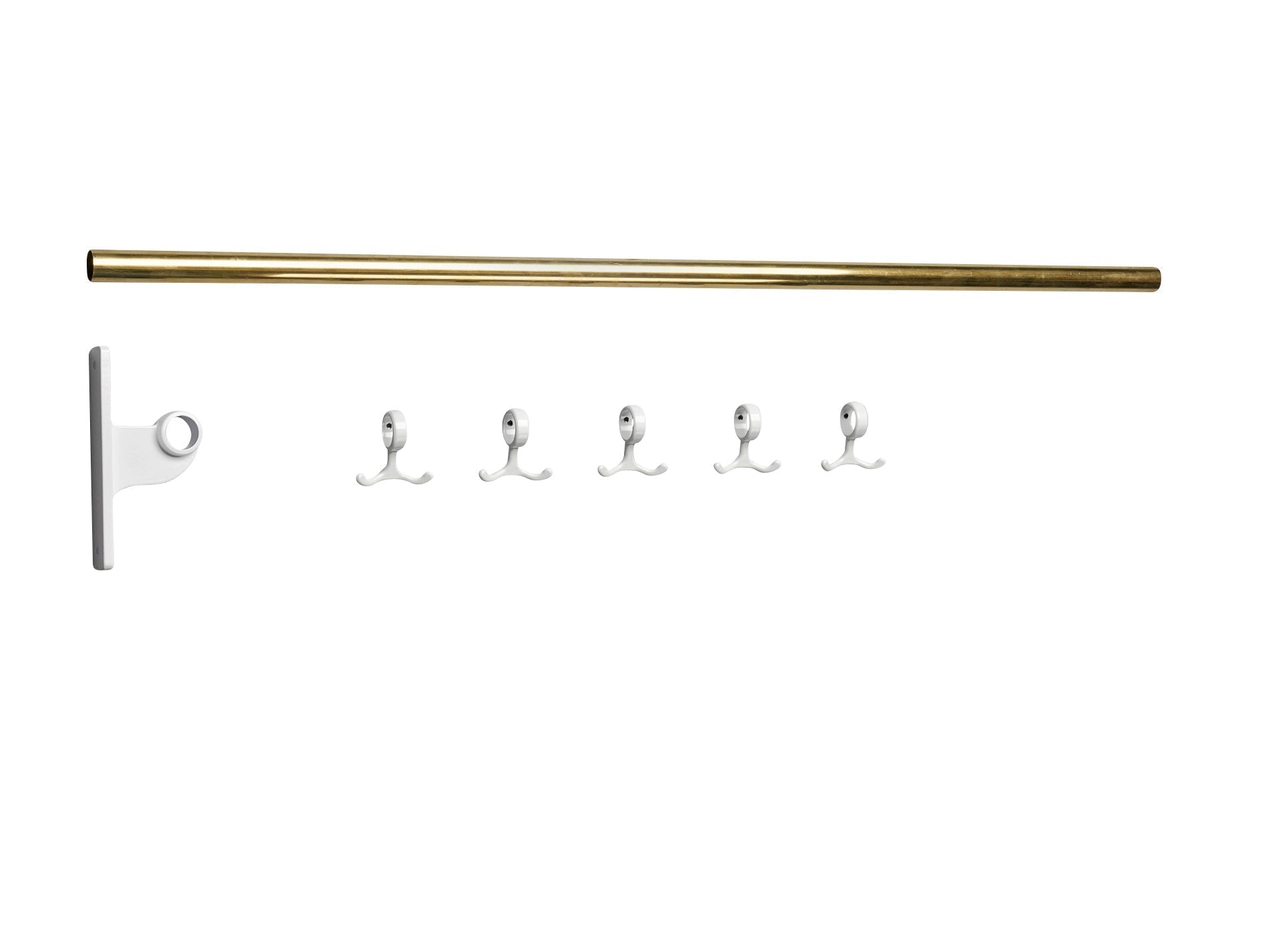 Essem Design Extension Part For Nostalgi Hook Strip, White/Brass