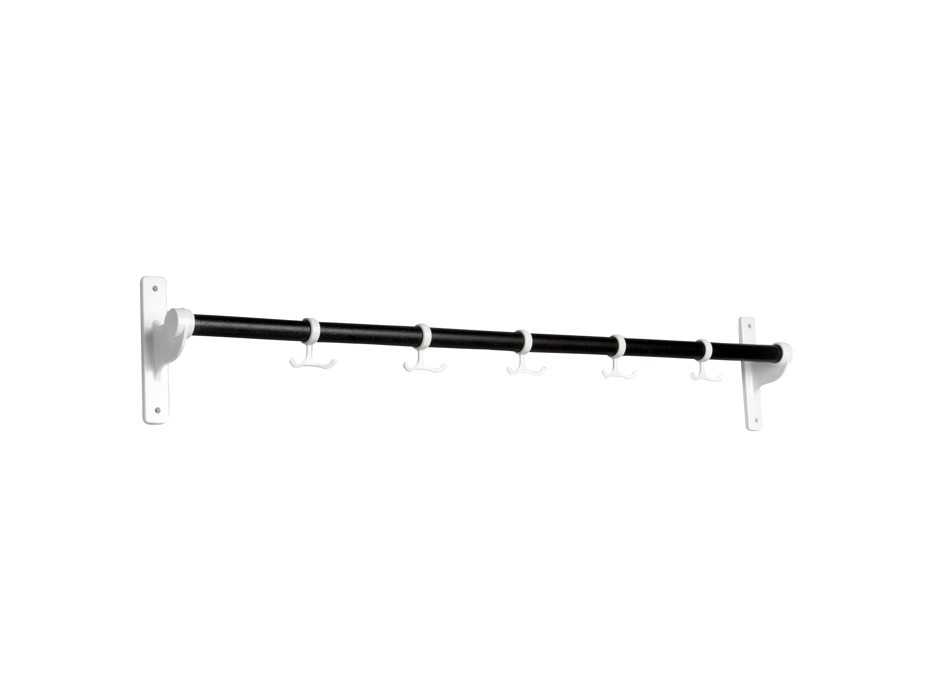 Essem Design Nostalgi Hook Bar Oak, Black Stained/White