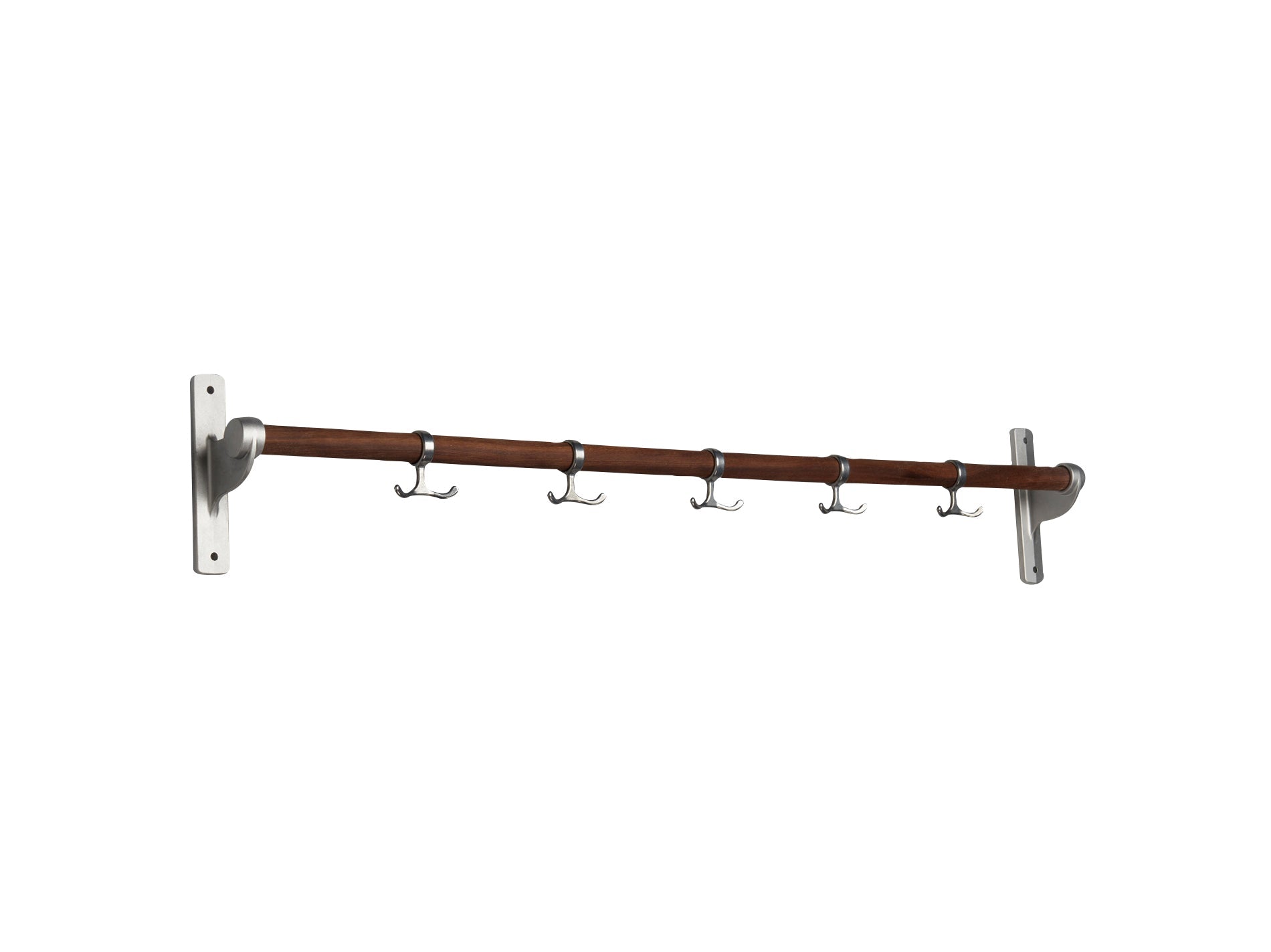 Essem Design Nostalgi Hook Strip, Walnut/Aluminium