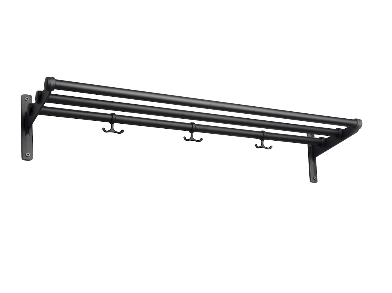 Essem Design Nostalgi Hatshelf/Shoe Rack, Black