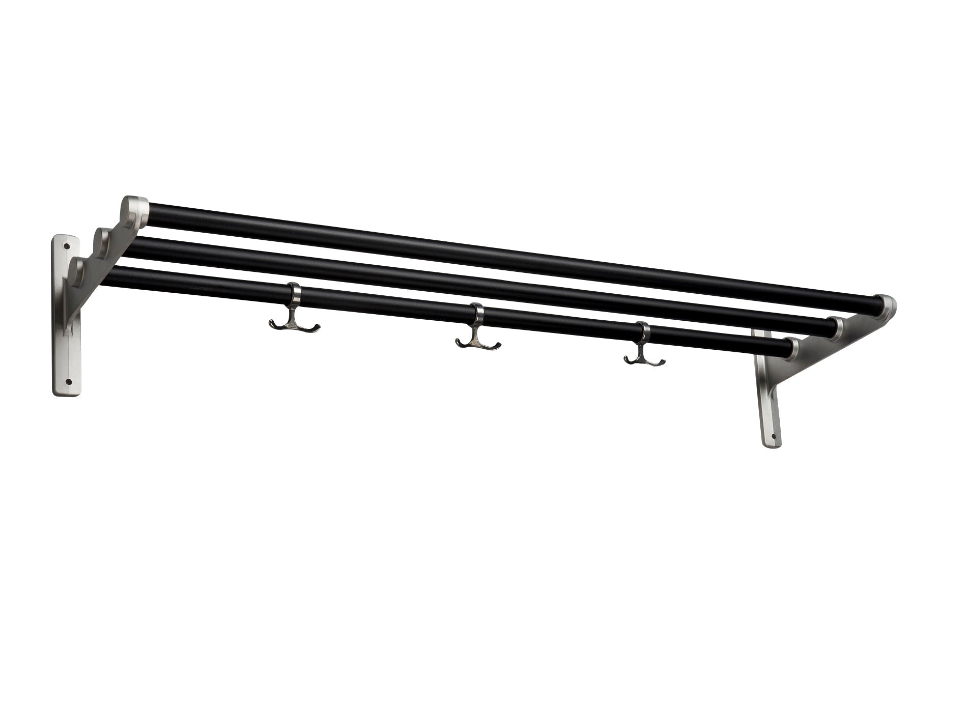 Essem Design Nostalgi Hat Shelf/Shoe Rack, Black/Aluminium