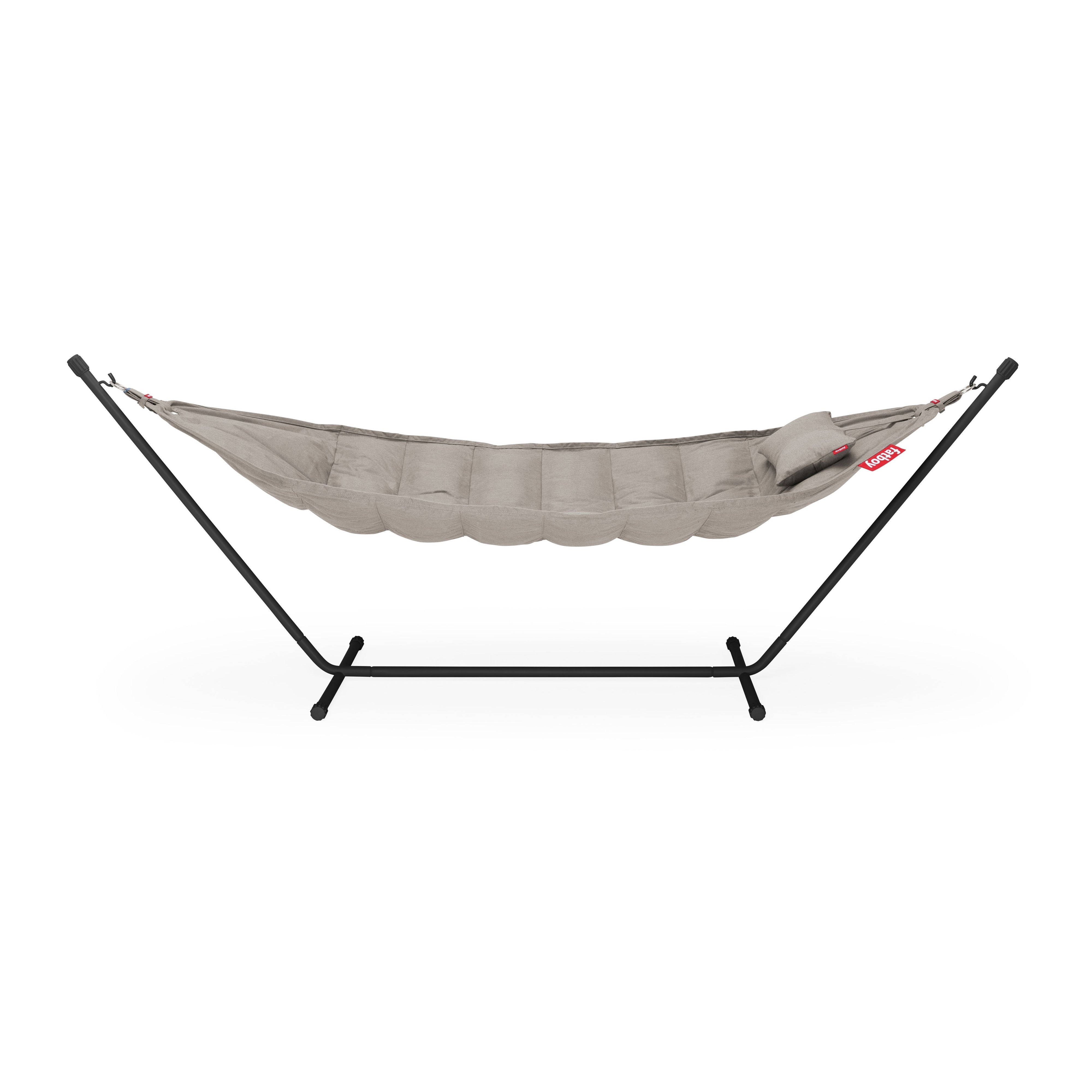 Fatboy Headdemock Superb Hammock Incl. Frame And Cushion, Taupe/Light Grey