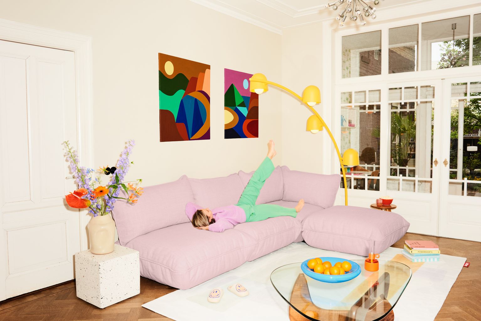 Fatboy Sumo Corner Sofa, Bubble Pink