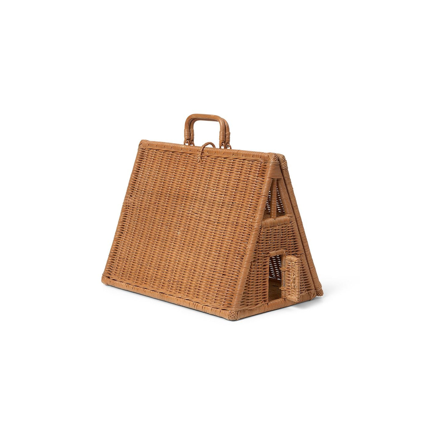 Ferm Living Braided A House Rattan Dollhouse, Nature