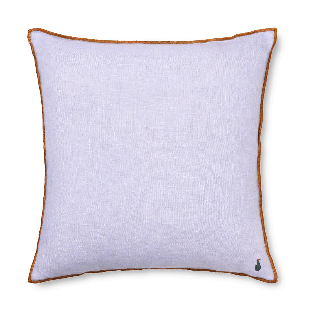 Ferm Living Contrast Linen Cushion, Lilac