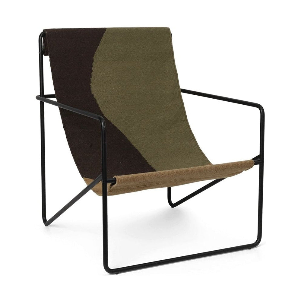 Ferm Living Desert Lounge Chair, Black/Dune