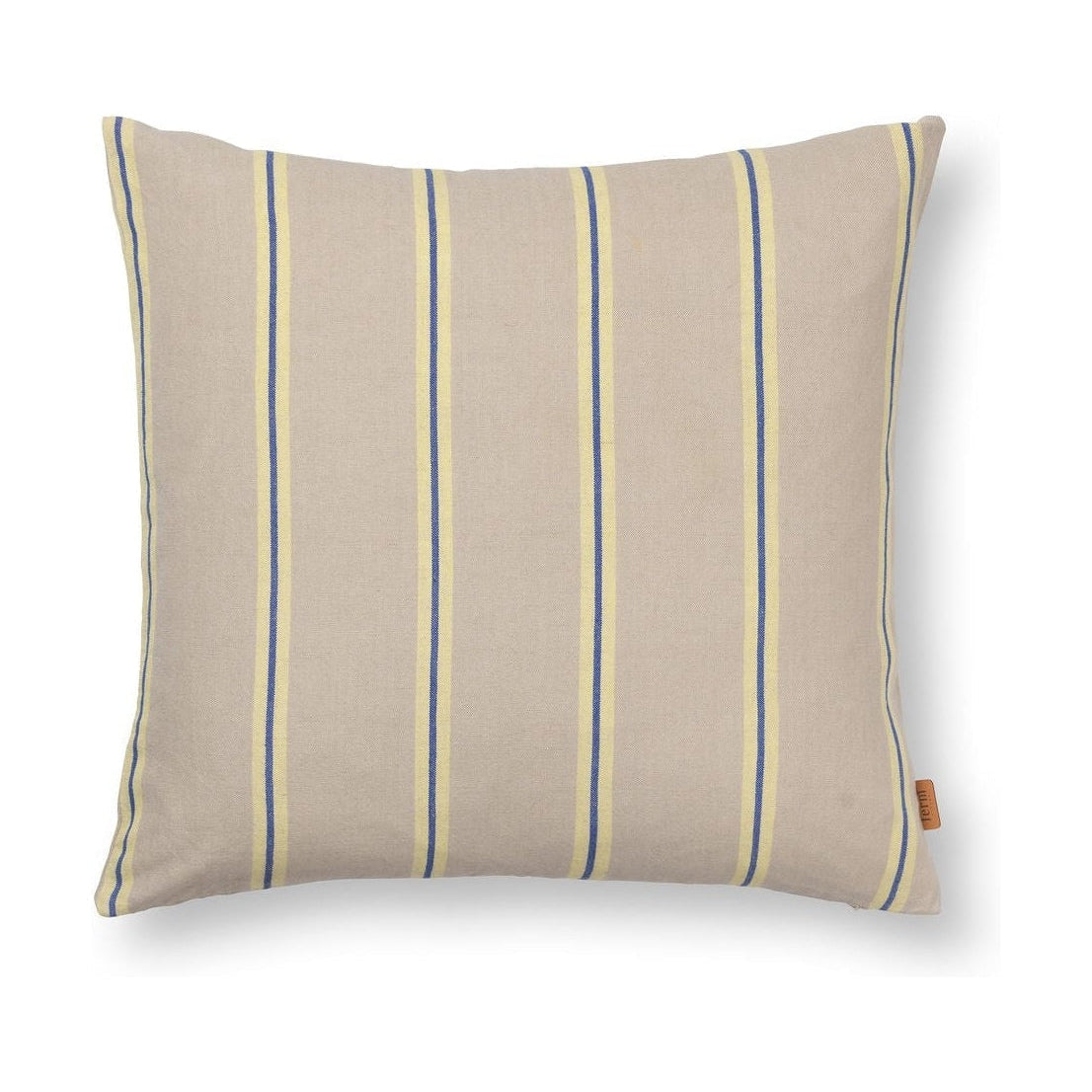 Ferm Living Grand Pillow, Oyster/Lemon/Light Blue