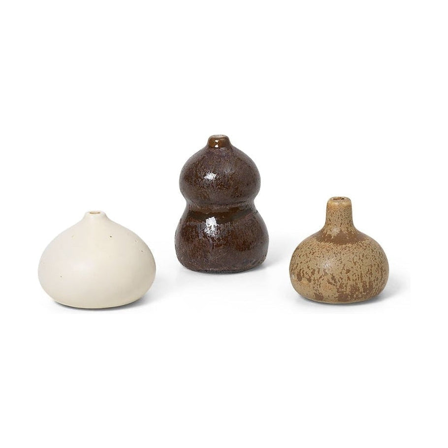 Ferm Living Komo Mini Vases Set Of 3