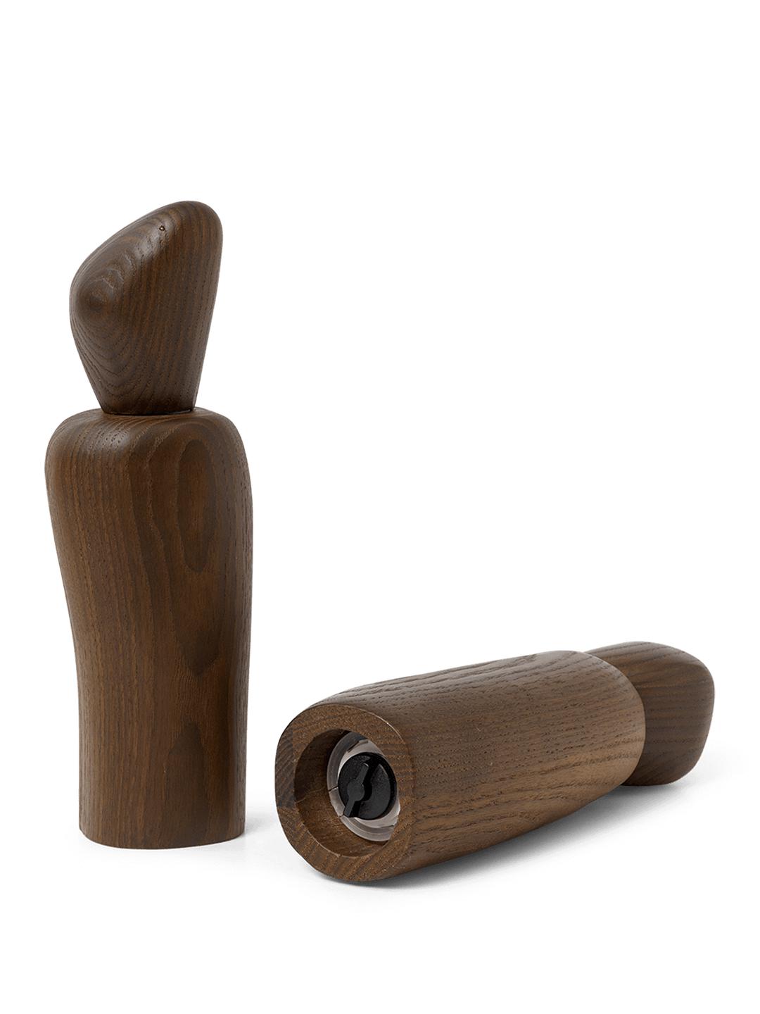 Ferm Living Pebble Grinder Spice Mill, Dark Brown Ash