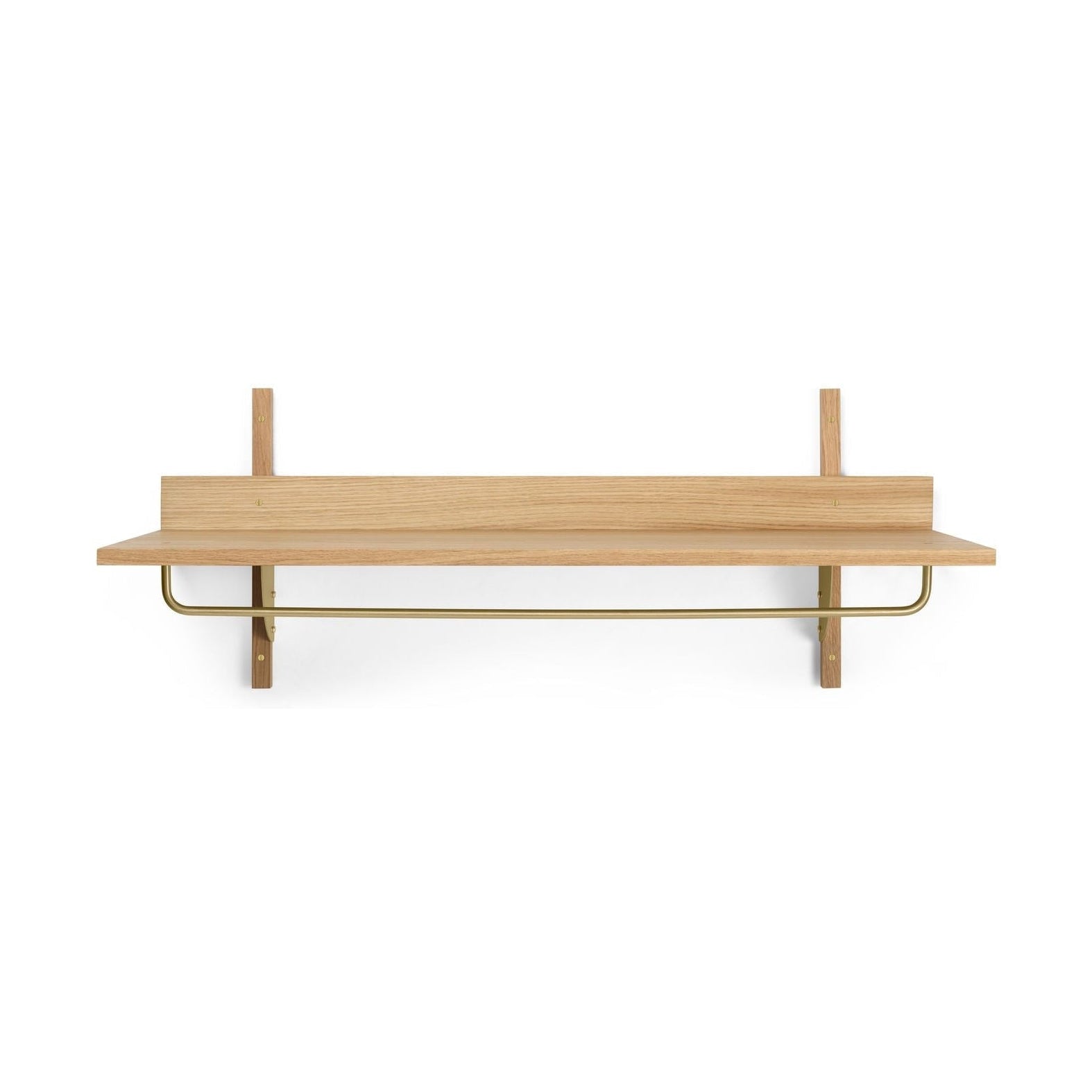 Ferm Living Sector Rack Shelf, Oak/Brass